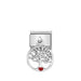 Nomination Classic Link Tree of Life pendant in silver with red enamel heart – charm for Nomination Bracelets.