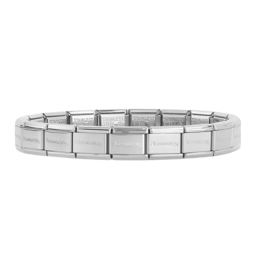 Nomination Classic stainless-steel Composable starter bracelet, 0.8cm width.