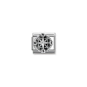 Nomination Classic compass link in silver for Nomination Composable Classic bracelets