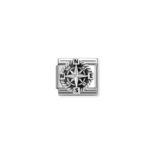 Nomination Classic compass link in silver for Nomination Composable Classic bracelets
