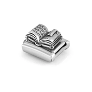 Nomination Composable Classic Book sterling silver Link charm angled view
