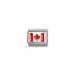 Nomination Composable Classic Canada Flag Link charm with red enamel maple leaf
