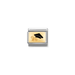 Nomination Composable Classic Graduation Cap Link charm with yellow gold and black enamel
