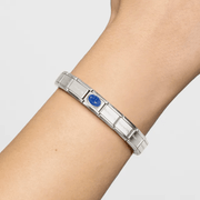 Nomination Composable Classic Lapis Lazuli Stone Link worn on bracelet
