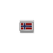 Nomination Composable Classic Norway Flag Link charm with red white and blue enamel
