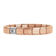  Nomination Composable Classic Rose Gold Plated Starter Bracelet with sterling silver NN logo link