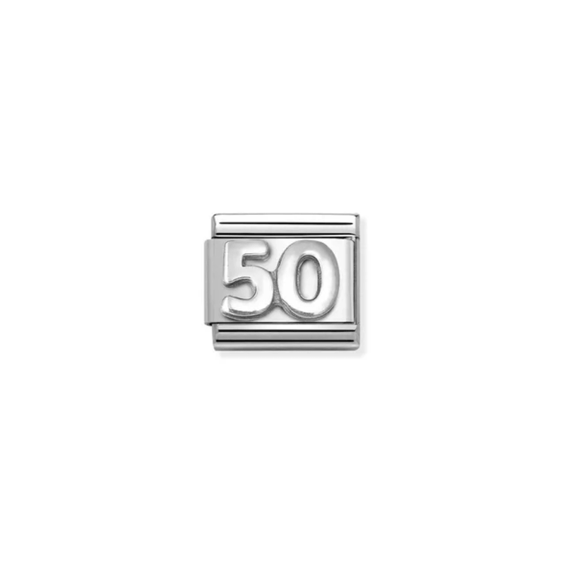 Nomination Composable Classic Silver 50th Birthday Link Charm