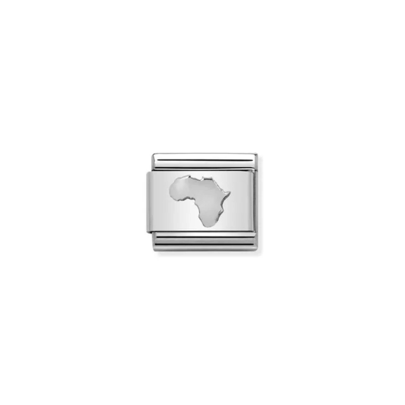 Nomination Composable South Africa map charm in sterling silver