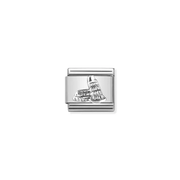 Nomination Composable Tower of Pisa charm in sterling silver