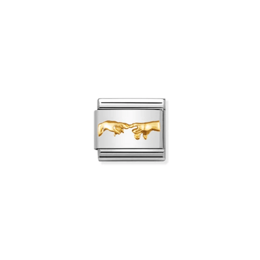 Nomination Composable Creation of Adam charm in bonded yellow gold