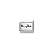 Nomination Daughter Classic Link charm in stainless steel and sterling silver