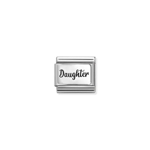 Nomination Daughter Classic Link charm in stainless steel and sterling silver