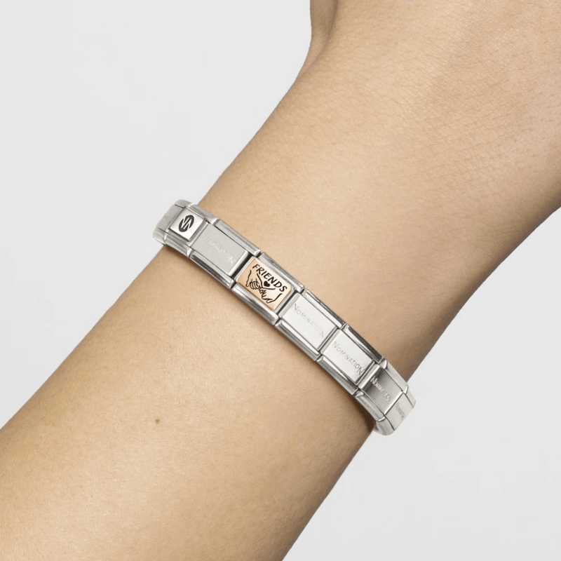 Nomination FRIENDS Pinky Promise Classic Link worn on a Composable bracelet