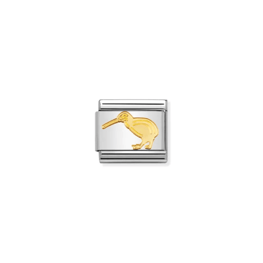Nomination Gold Kiwi Bird Charm for a Composable Classic bracelet