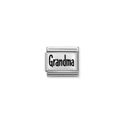 Nomination Grandma Classic Link charm in stainless steel and sterling silver