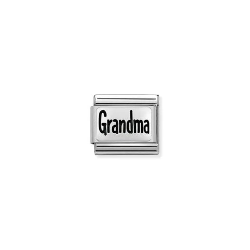 Nomination Grandma Classic Link charm in stainless steel and sterling silver
