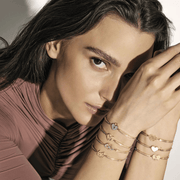 Nomination Milleluci bracelets styled in a sparkling mixed-metal bracelet stack
