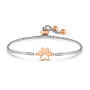Nomination Milleluci Paw Print adjustable bracelet in rose gold-tone PVD with cubic zirconia detail