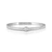Nomination Pretty Bangles stainless-steel bangle with white central Cubic Zirconia and pavé detailing.