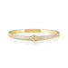 Nomination Pretty Bangles Yellow PVD bangle with white central Cubic Zirconia and pavé detailing.