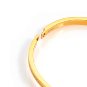 Close-up of the hinged fastening on a Nomination Pretty Bangles bracelet