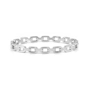 Nomination Pretty Bangles stainless-steel rigid chain bracelet with white Cubic Zirconia.