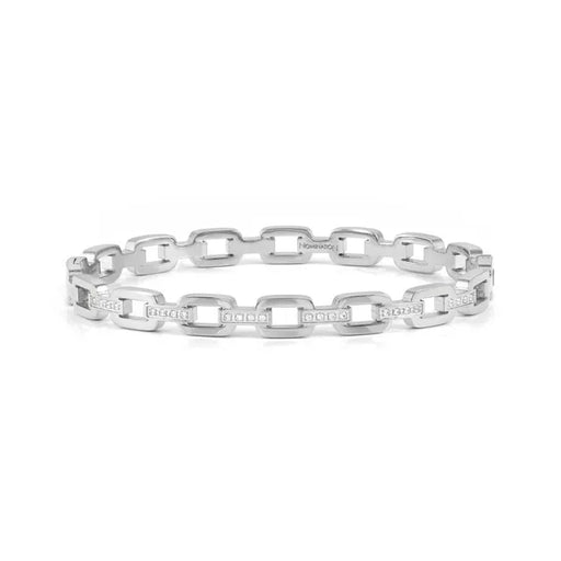 Nomination Pretty Bangles stainless-steel rigid chain bracelet with white Cubic Zirconia.