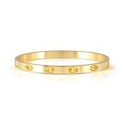 Nomination Pretty Bangles yellow PVD bracelet with yellow cubic zirconia stones
