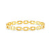 Nomination Pretty Bangles rigid chain bracelet in Yellow PVD with white Cubic Zirconia.