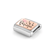 Nomination Princess Pink Crown Classic Composable charm in bonded rose gold