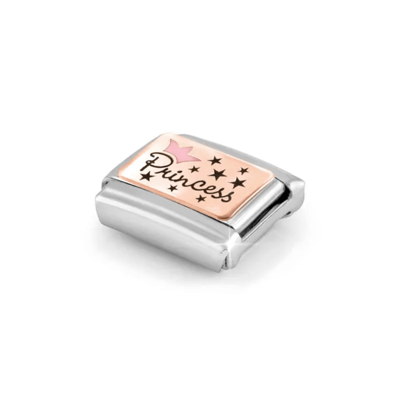 Nomination Princess Pink Crown Classic Composable charm in bonded rose gold
