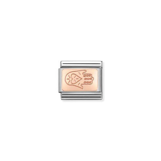 Nomination Rose Gold Hand of Fatima Hamsa Classic Link