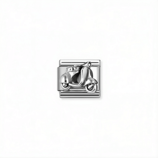Nomination Classic scooter link in silver for Nomination Composable Classic bracelets