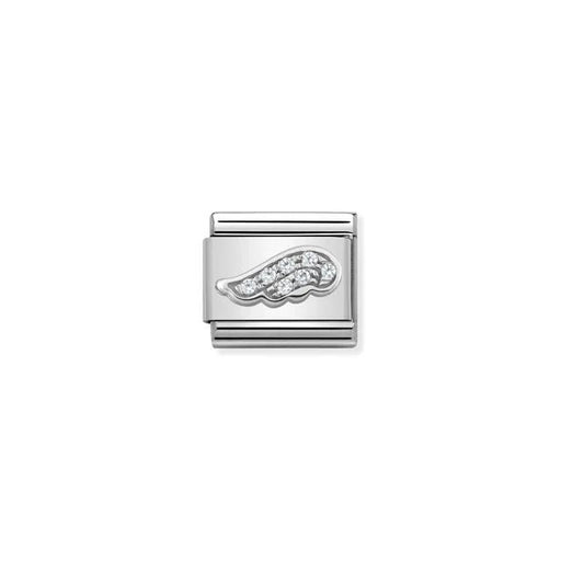 Nomination Silver Angel Wing CZ Classic Link in sterling silver