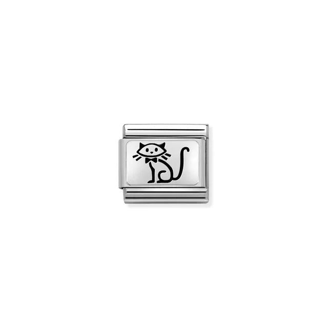 Nomination silver kitten charm for Classic Composable bracelets