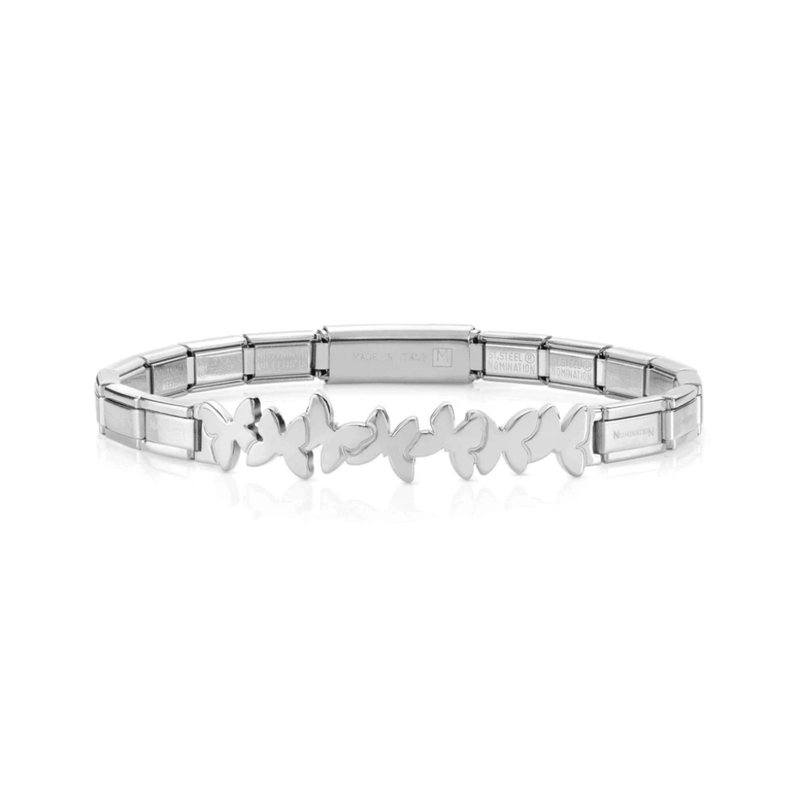Nomination Trendsetter Butterfly bracelet in polished stainless steel