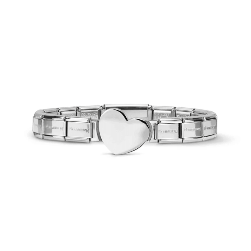 Nomination Trendsetter Heart bracelet in polished stainless steel