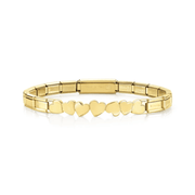 Nomination Trendsetter Hearts bracelet in gold-tone PVD stainless steel