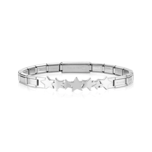 Nomination Trendsetter Stars bracelet in polished stainless steel