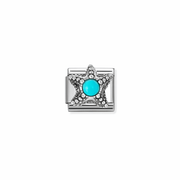 Nomination Classic turquoise starfish link in silver for Nomination Composable Classic bracelets