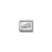 Nomination White CZ Wing Classic Link with sterling silver and cubic zirconia