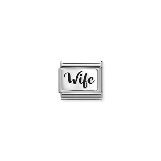 Nomination Wife Classic Link charm in stainless steel and sterling silver