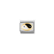 Nomination Yin-Yang Tao Classic Link with black and white enamel