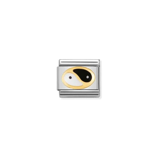 Nomination Yin-Yang Tao Classic Link with black and white enamel