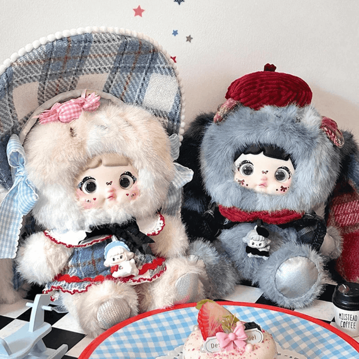 Nommi About the Childhood Milk Candy Bunny hidden and Mime plush figures