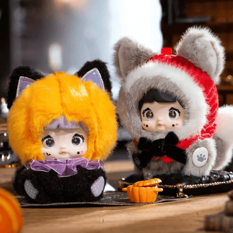 Nommi Fairytale Town plush characters displayed together in a storybook setting