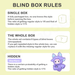 Graphic outlining Nommi Fantasy World blind box odds: regular 1/6, hidden Starflare 1/72, full‑set option.
