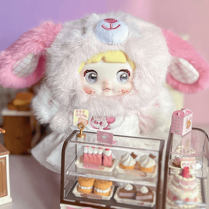Nommi Puppy Diary Series pink bunny plush blind box figure