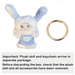 Nommi Puppy Diary Series plush doll with separate keychain accessory