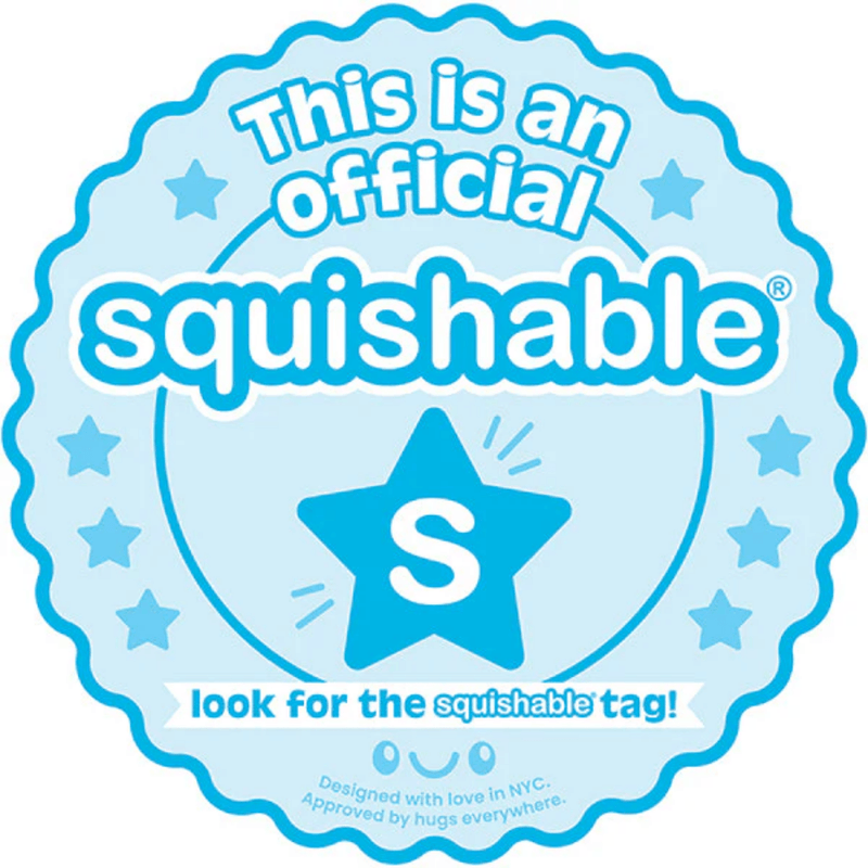 Official Squishable logo tag for authentic Squishable plush toys